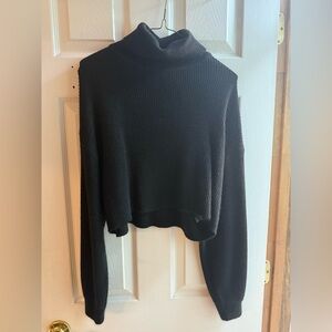 Women's Black Turtleneck Sweater